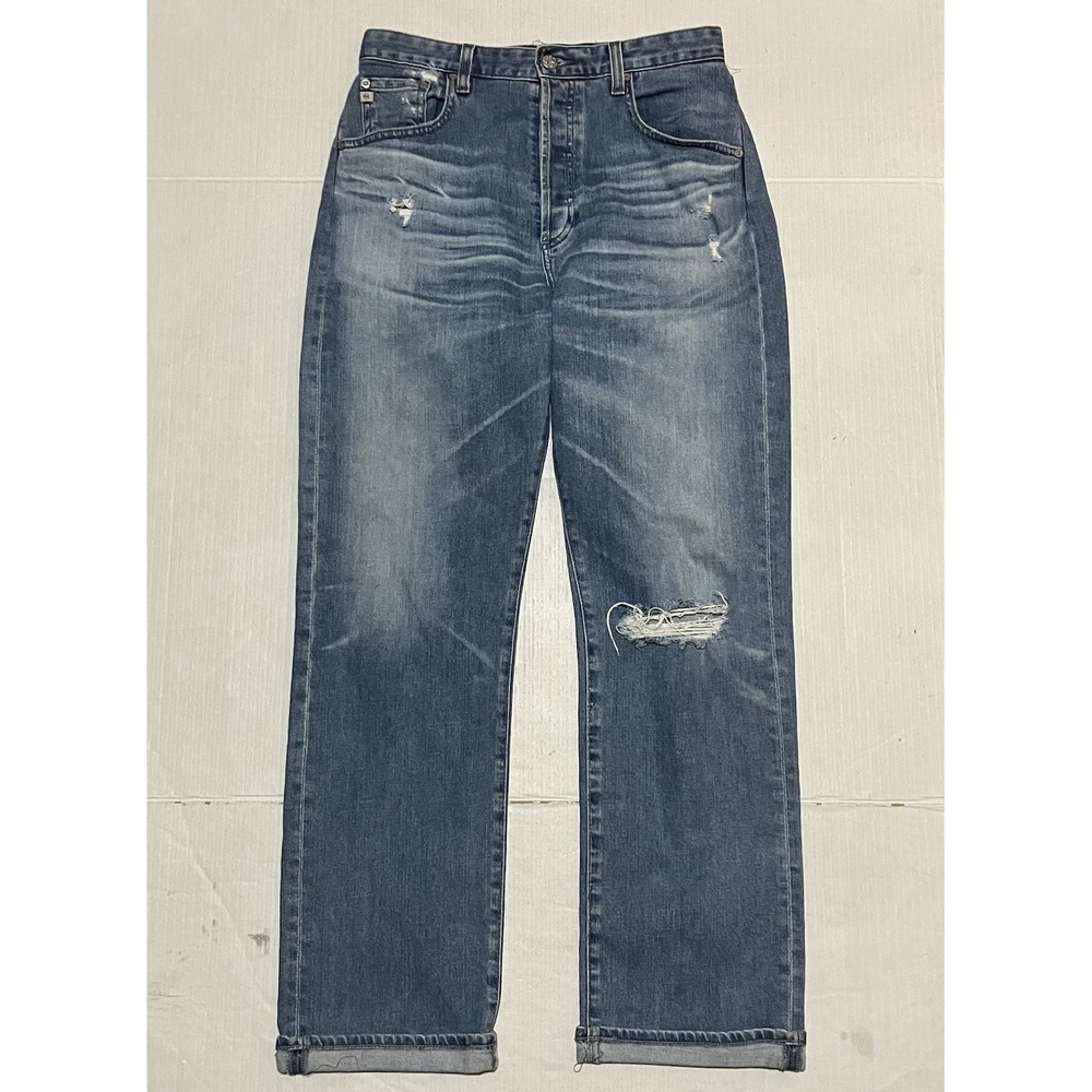 Adriano Goldschmied Jeans Womens 29 X 29 Jeans Blue Denim‎ Straight Distressed